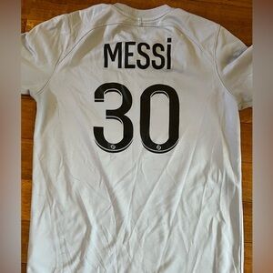 PSG 2022-23 Grey Messi Jersey XL kids Jordan Nike brand